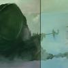 Insel_2021_Oel auf Leinwand_100 x 220 cm